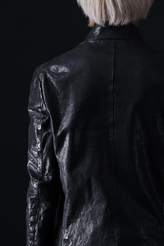 画像をギャラリービューアに読み込む, ISAMU KATAYAMA BACKLASH TAILORED JACKET / DOUBLE-SHOULDER OBJECT DYED (BLACK)