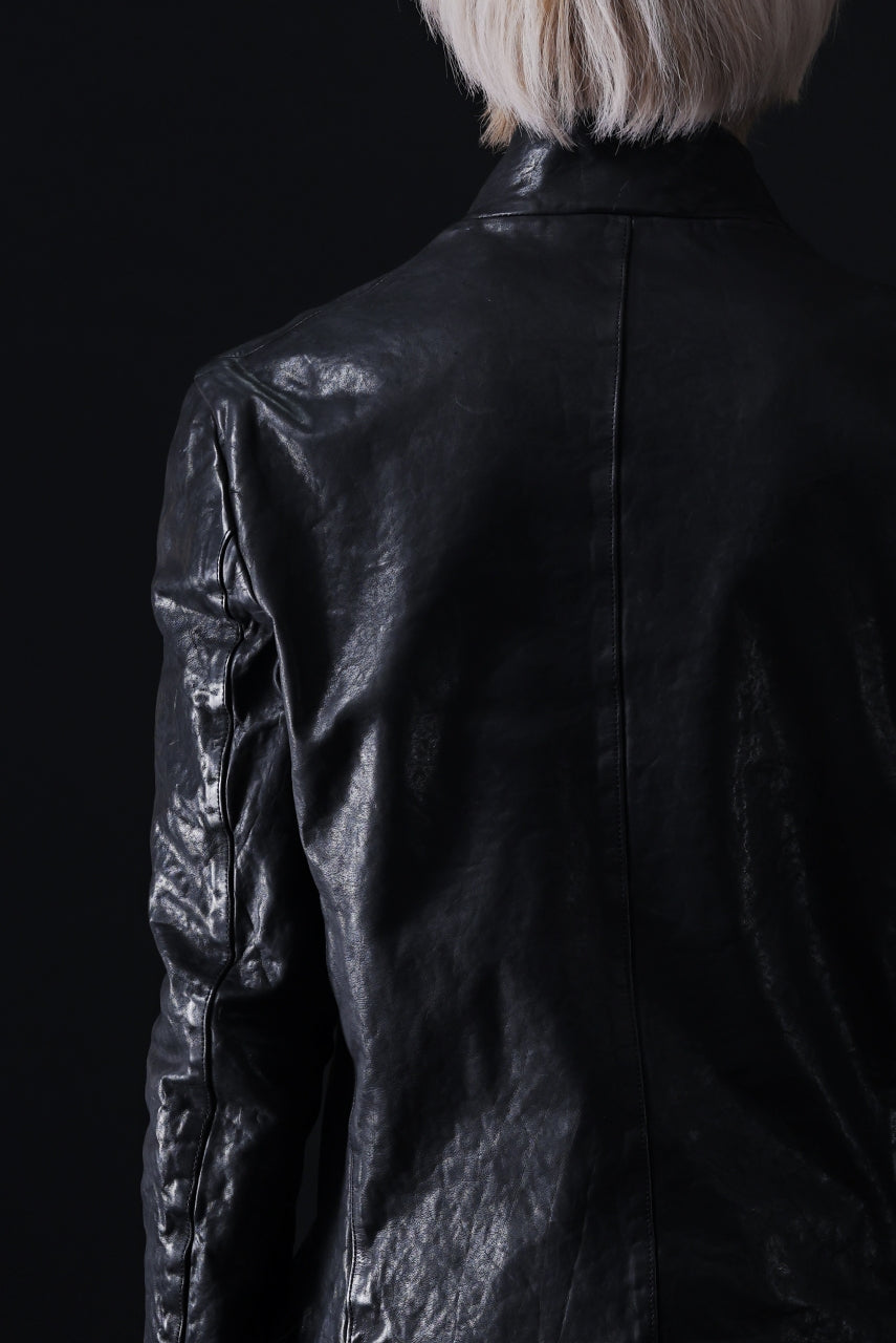 画像をギャラリービューアに読み込む, ISAMU KATAYAMA BACKLASH TAILORED JACKET / DOUBLE-SHOULDER OBJECT DYED (BLACK)