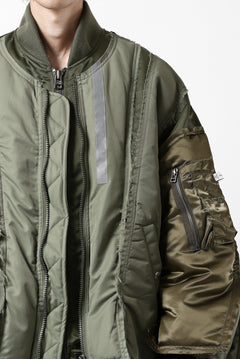 画像をギャラリービューアに読み込む, FACETASM DOCKING/LAYER FLIGHT JACKET (KHAKI)