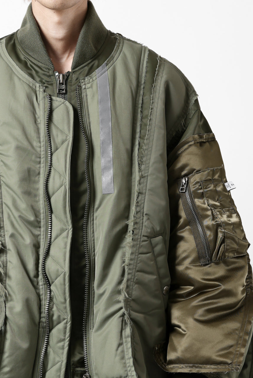 画像をギャラリービューアに読み込む, FACETASM DOCKING/LAYER FLIGHT JACKET (KHAKI)