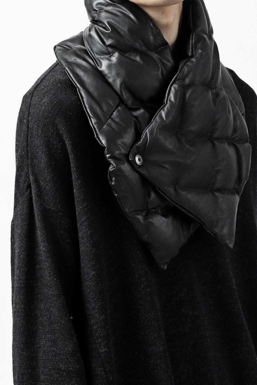 Load image into Gallery viewer, ISAMU KATAYAMA BACKLASH DOWN MUFFLER / KANGAROO + POLISH WHITE GOOSE (BLACK)