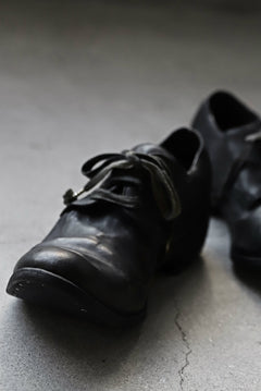 画像をギャラリービューアに読み込む, A DICIANNOVEVENTITRE A1923 DERBY SHOES 033N / HORSE FIORE OILED LEATHER (NERO)