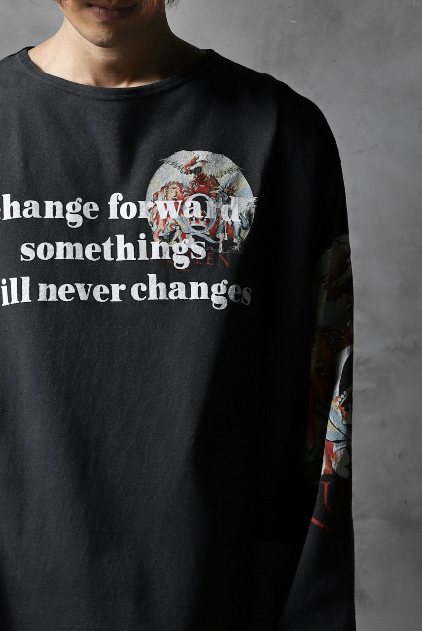 画像をギャラリービューアに読み込む, CHANGES VINTAGE REMAKE BOAT-NECK BAND L/S TEE (BLACK #F)