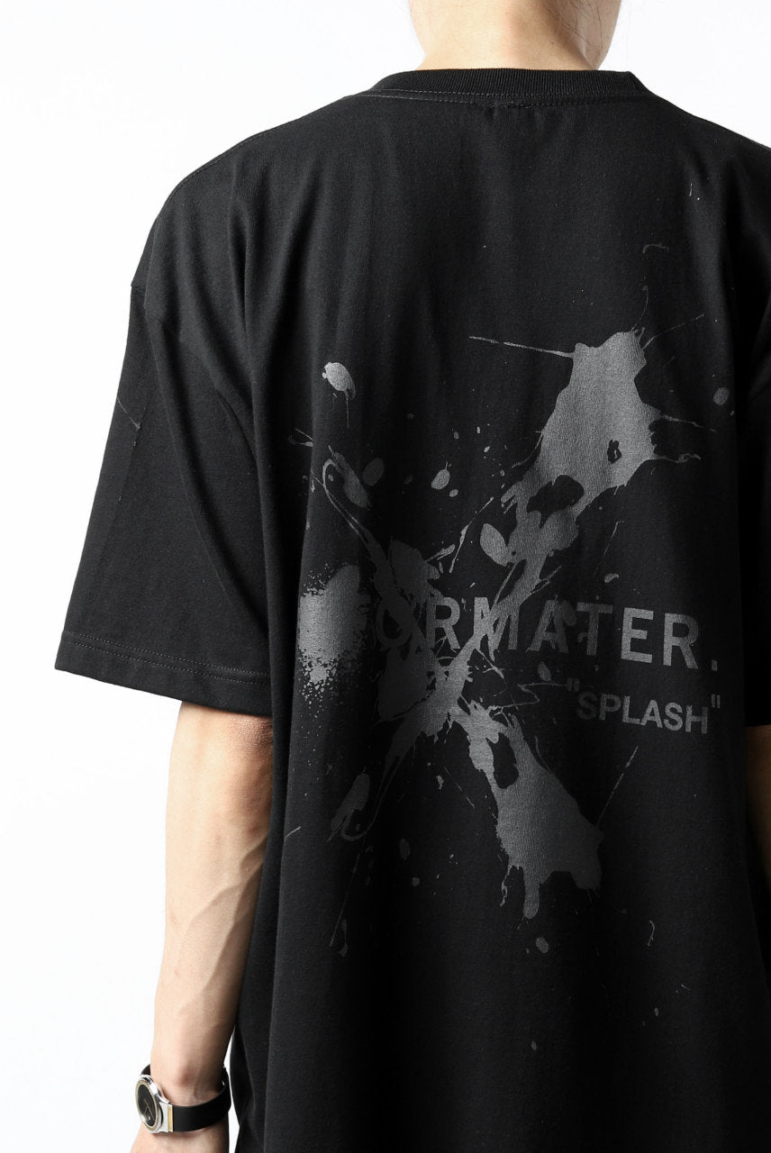 画像をギャラリービューアに読み込む, DEFORMATER.® VANISHED PRINT "SPLASH" T-SHIRT (BLACK)