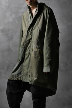 画像をギャラリービューアに読み込む, CHANGES VINTAGE REMAKE OVERSIZED MILITARY COAT (KHAKI #B)