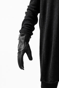 画像をギャラリービューアに読み込む, ISAMU KATAYAMA BACKLASH SMOOTH DEERSKIN ZIPPER GLOVE (BLACK)
