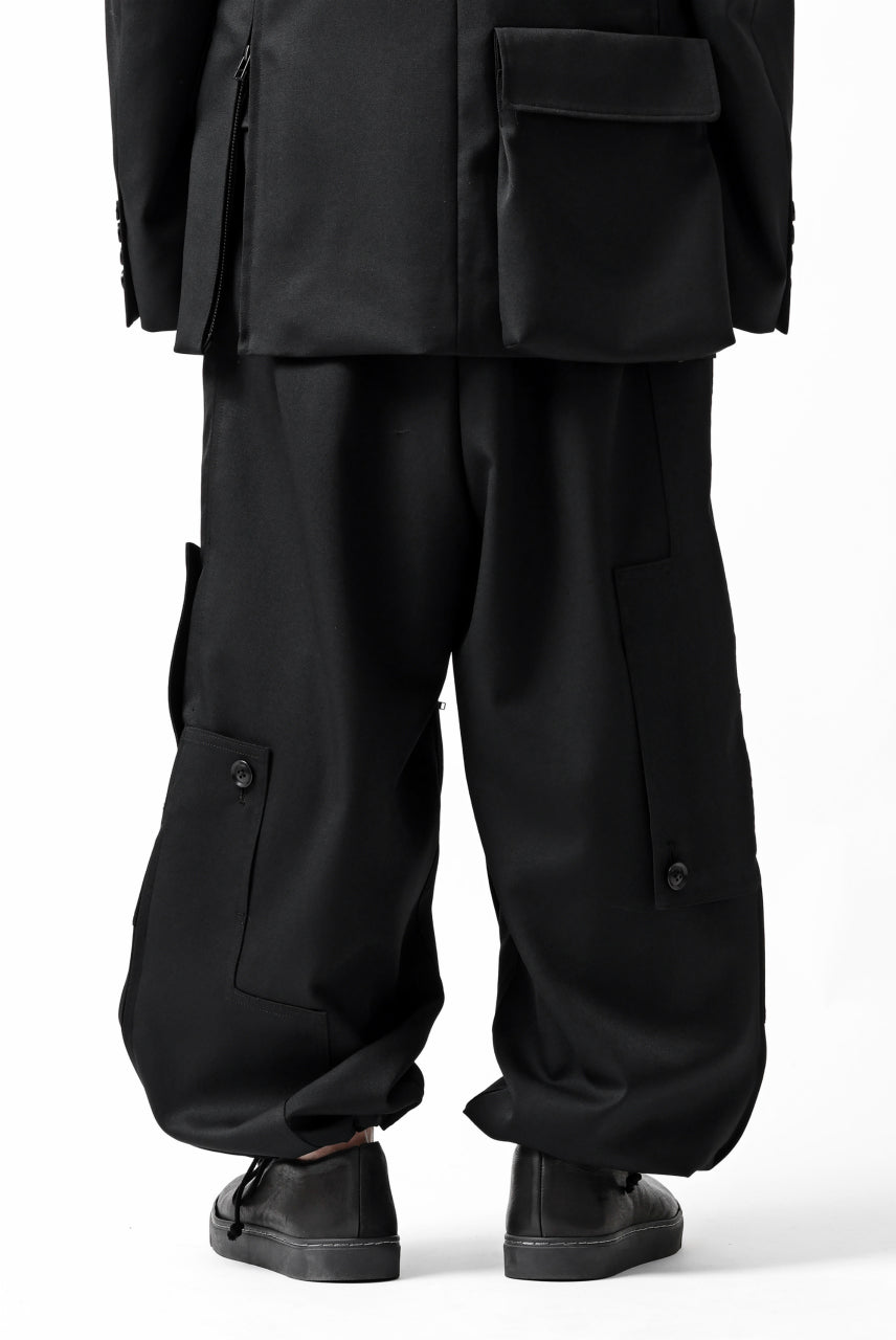 画像をギャラリービューアに読み込む, Y's BANG ON! No.189 GABARDINE PATCH WORK PANTS (BLACK)