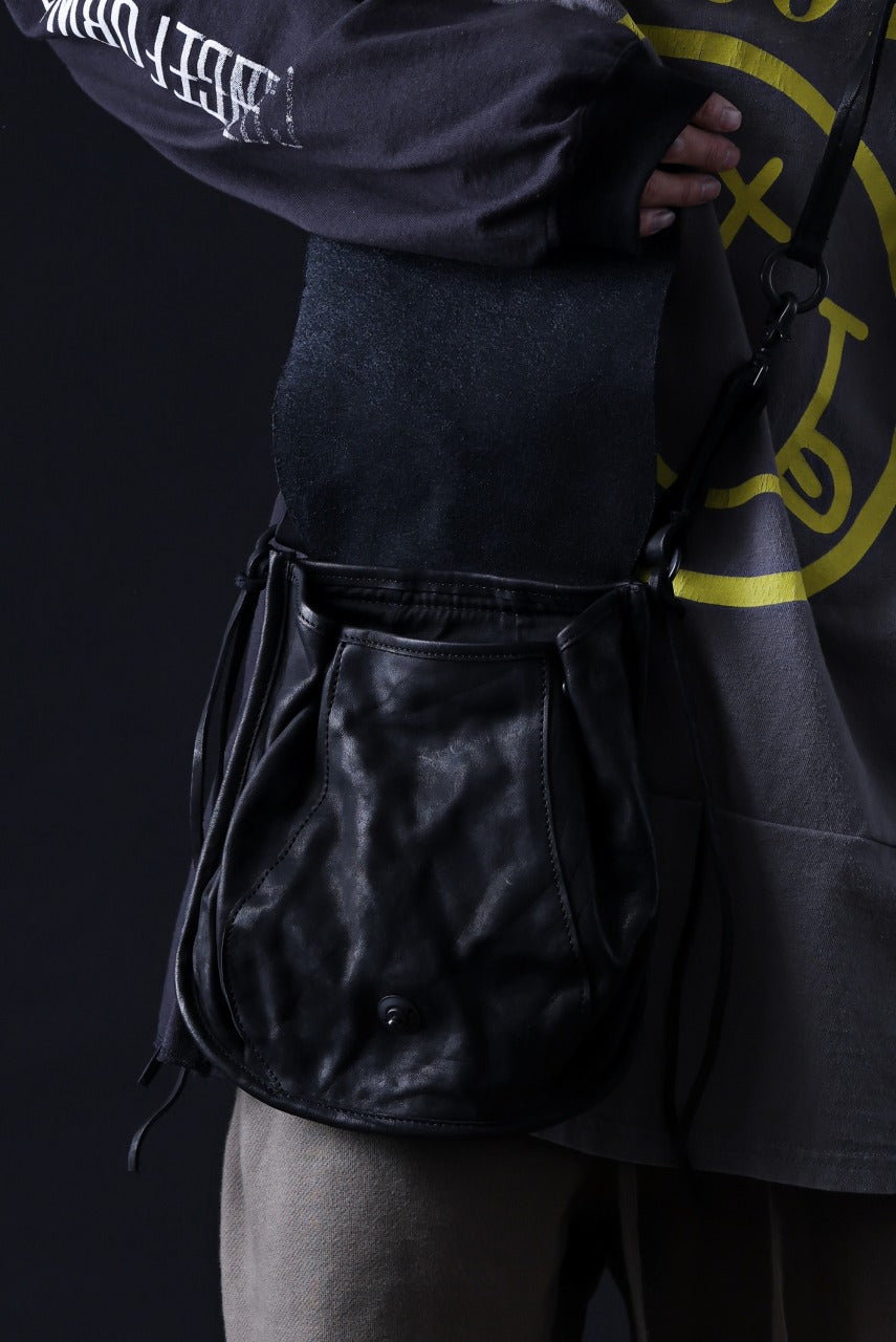 画像をギャラリービューアに読み込む, ISAMU KATAYAMA BACKLASH MEDICINE BAG / DOUBLE-SHOULDER OBJECT DYED (BLACK)