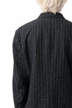 画像をギャラリービューアに読み込む, KLASICA HUNTS 10 BUTTONS DOLL BLAZER / LIGHT WEIGHT BLUR STRIPES (INK BLACK)