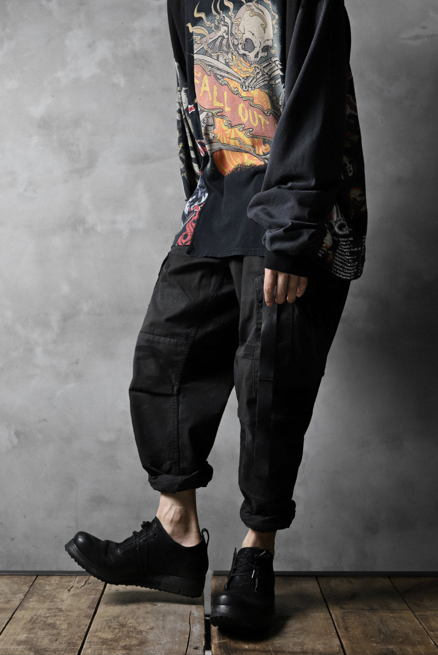 画像をギャラリービューアに読み込む, CHANGES VINTAGE REMAKE MILITARY CARGO TAPERED PANTS / WOODLAND CAMO (BLACK DYED #A)