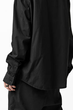 Load image into Gallery viewer, daub LONG SLEEVE SHIRT / DYED COTTON BROAD (BLACK)