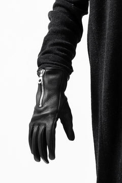 画像をギャラリービューアに読み込む, ISAMU KATAYAMA BACKLASH SMOOTH DEERSKIN ZIPPER GLOVE (BLACK)