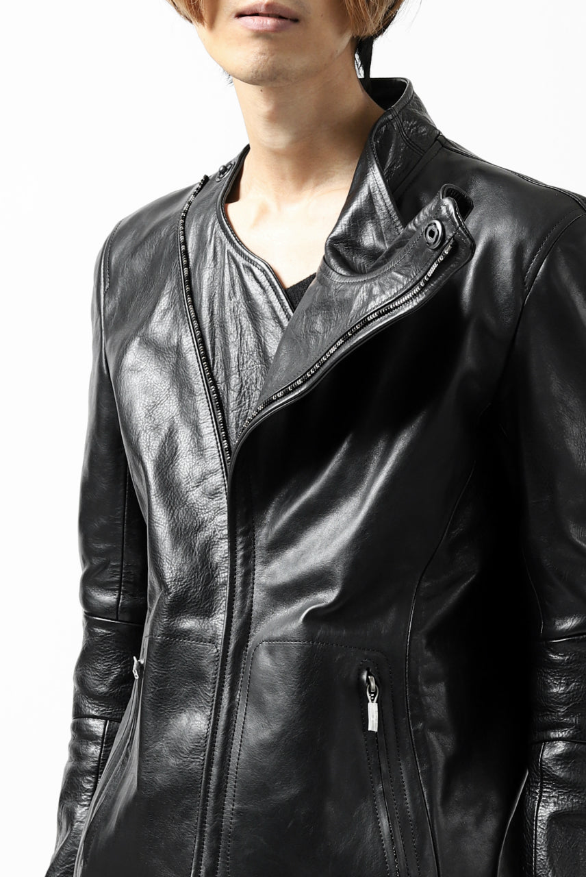 画像をギャラリービューアに読み込む, ierib exclusive peat zipper jacket  / smooth horse leather (BLACK)