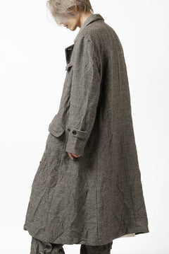 画像をギャラリービューアに読み込む, YUTA MATSUOKA double-breasted long coat / primitive wool (brown)