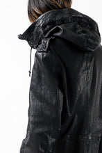 画像をギャラリービューアに読み込む, ISAMU KATAYAMA BACKLASH MODS COAT / GOAT LEATHER (GARMENT+SPRAY DYED / BLACK)