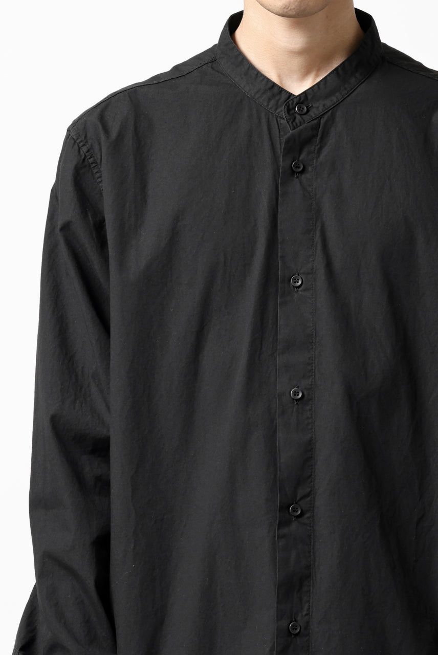 Load image into Gallery viewer, daub LONG SLEEVE SHIRT / DYED COTTON BROAD (BLACK)