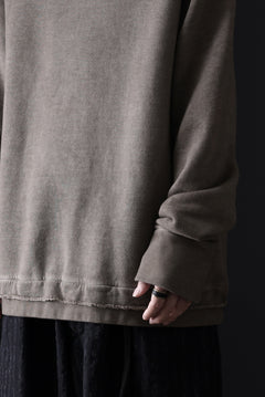 画像をギャラリービューアに読み込む, daub DYEING SWEAT PULLOVER / BRUSHED BACK TERRY FLEECE (TAUPE)