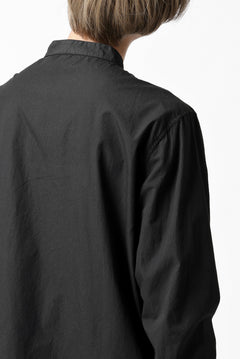 Load image into Gallery viewer, daub LONG SLEEVE SHIRT / DYED COTTON BROAD (BLACK)