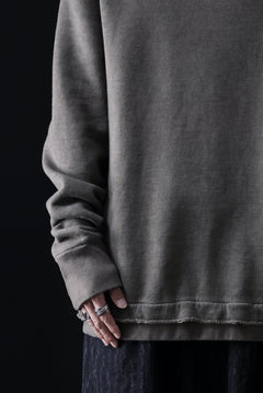 画像をギャラリービューアに読み込む, daub DYEING SWEAT PULLOVER / BRUSHED BACK TERRY FLEECE (TAUPE)