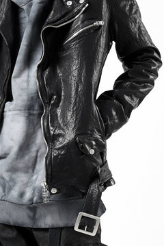 Load image into Gallery viewer, ISAMU KATAYAMA BACKLASH DOUBLE BREASTED JACKET / DOUBLE-SHOULDER OBJECT DYED (BLACK)