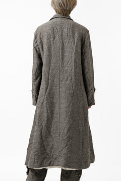 画像をギャラリービューアに読み込む, YUTA MATSUOKA double-breasted long coat / primitive wool (brown)