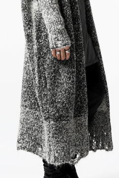 画像をギャラリービューアに読み込む, thomkrom RELAX LONG KNIT CARDIGAN/ ALPACA (MELANGE)