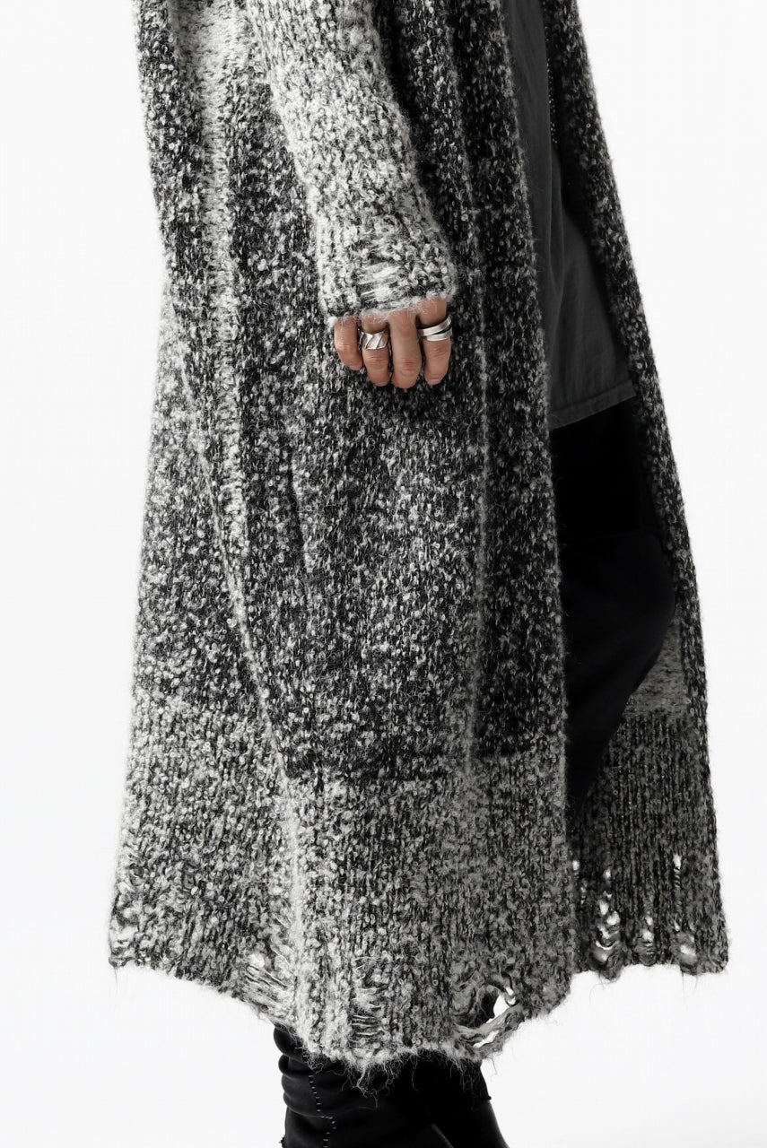 画像をギャラリービューアに読み込む, thomkrom RELAX LONG KNIT CARDIGAN/ ALPACA (MELANGE)