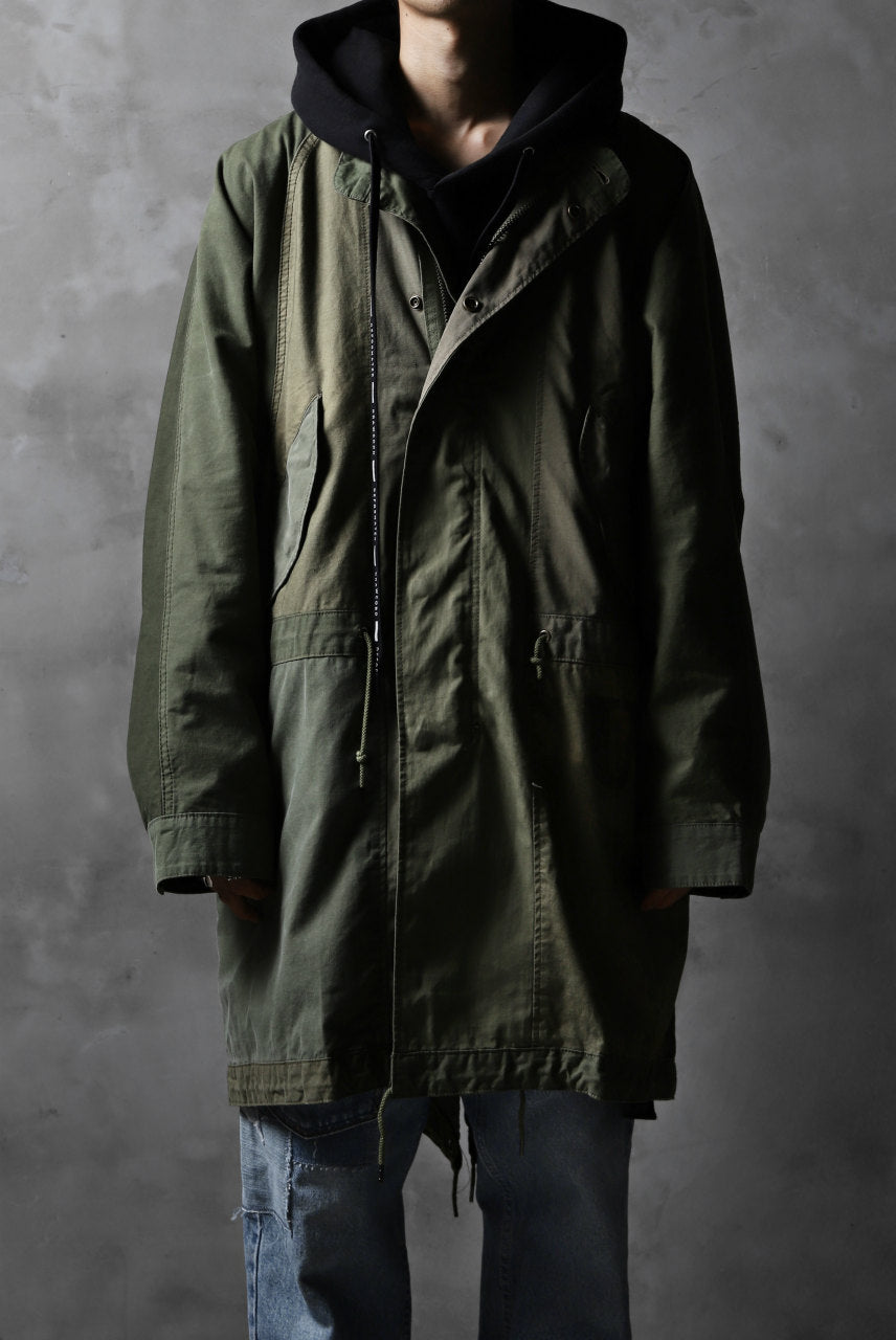 画像をギャラリービューアに読み込む, CHANGES VINTAGE REMAKE OVERSIZED MILITARY COAT (KHAKI #A)