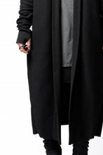 画像をギャラリービューアに読み込む, thomkrom LONG CARDIGAN JACKET / HEAVY WAFFLE JERSEY (BLACK)