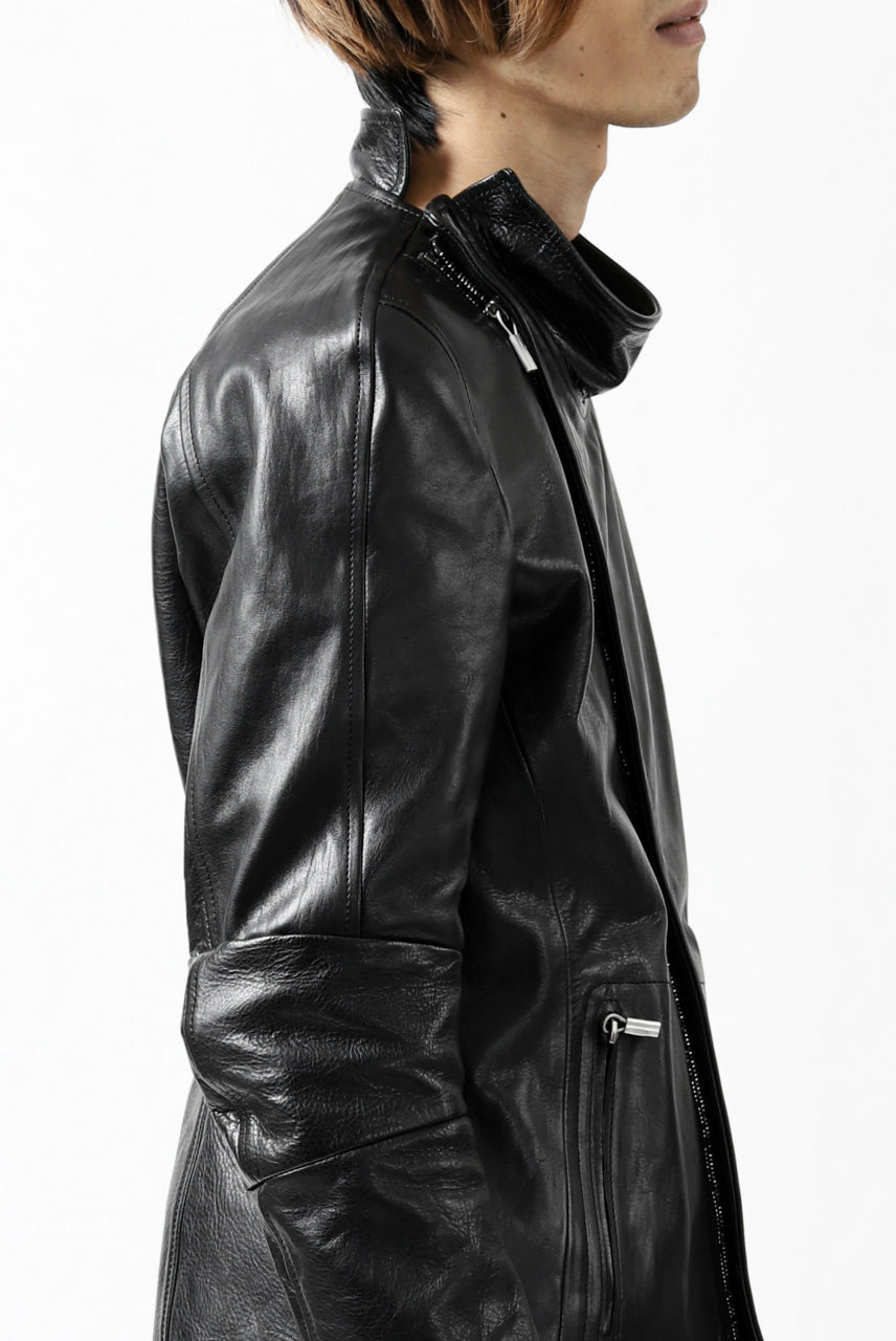 画像をギャラリービューアに読み込む, ierib exclusive peat zipper jacket  / smooth horse leather (BLACK)