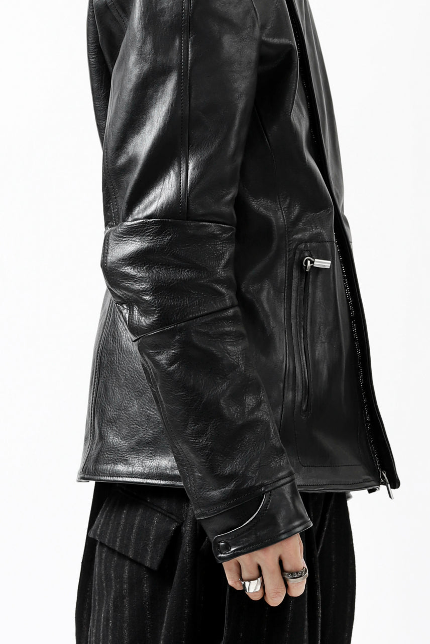 画像をギャラリービューアに読み込む, ierib exclusive peat zipper jacket  / smooth horse leather (BLACK)