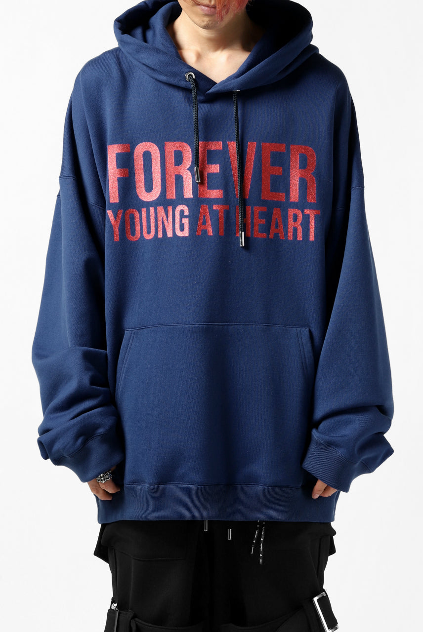 Load image into Gallery viewer, mastermind JAPAN SWEAT HOODIE / GLITTER LOGO (NAVY)