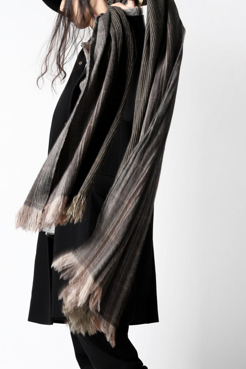 Load image into Gallery viewer, blackcrow stole wo/ny woven (GREY CHECK)