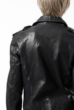 Load image into Gallery viewer, ISAMU KATAYAMA BACKLASH DOUBLE BREASTED JACKET / DOUBLE-SHOULDER OBJECT DYED (BLACK)