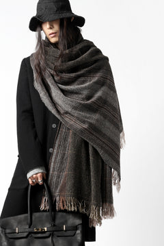 Load image into Gallery viewer, blackcrow stole wo/ny woven (GREY CHECK)