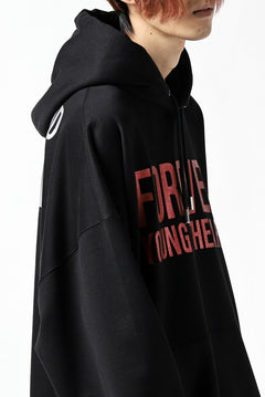 Load image into Gallery viewer, mastermind JAPAN SWEAT HOODIE / GLITTER LOGO (BLACK)