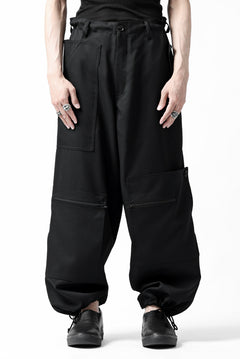 画像をギャラリービューアに読み込む, Y's BANG ON! No.189 GABARDINE PATCH WORK PANTS (BLACK)