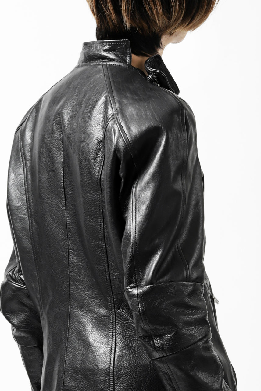 画像をギャラリービューアに読み込む, ierib exclusive peat zipper jacket  / smooth horse leather (BLACK)