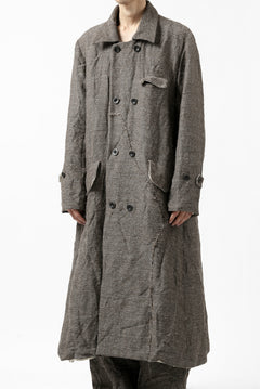 画像をギャラリービューアに読み込む, YUTA MATSUOKA double-breasted long coat / primitive wool (brown)