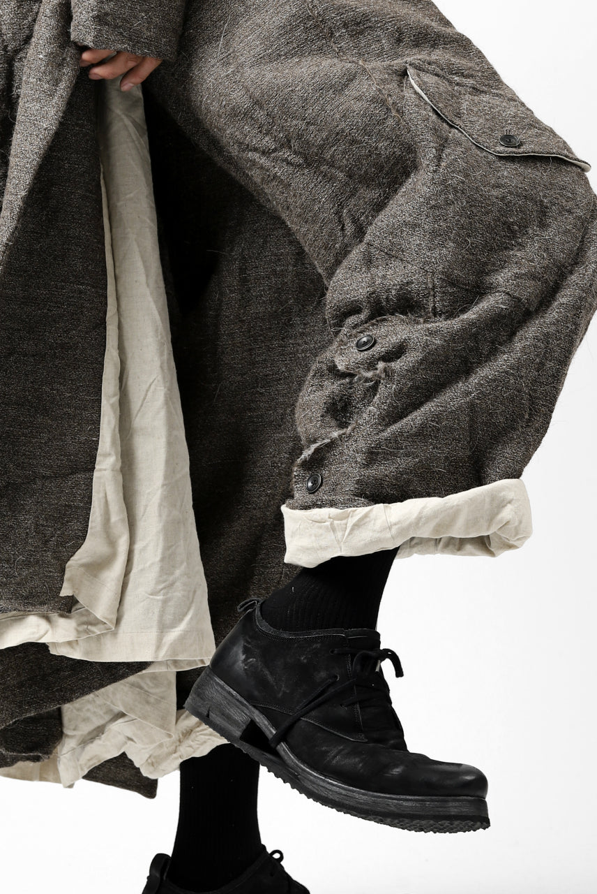 画像をギャラリービューアに読み込む, YUTA MATSUOKA buggy trousers / primitive wool (brown)