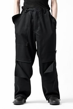 画像をギャラリービューアに読み込む, Y's BANG ON! No.189 GABARDINE PATCH WORK PANTS (BLACK)