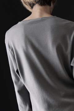 画像をギャラリービューアに読み込む, daub DYEING LONG SLEEVE CUTSEWN / C.JERSEY (GREY)