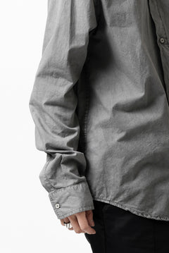 Load image into Gallery viewer, daub LONG SLEEVE SHIRT / COLD DYED COTTON BROAD (GREY)