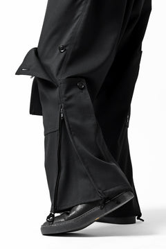 画像をギャラリービューアに読み込む, Y's BANG ON! No.189 GABARDINE PATCH WORK PANTS (BLACK)