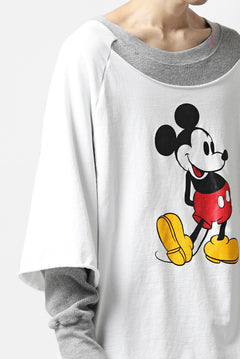 画像をギャラリービューアに読み込む, FACETASM × DISNEY Collaboration MICKEY DOCKING LAYER TOPS (WHITE)