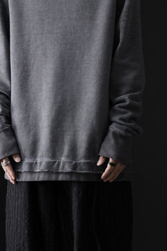画像をギャラリービューアに読み込む, daub DYEING SWEAT PULLOVER / BRUSHED BACK TERRY FLEECE (GREY)