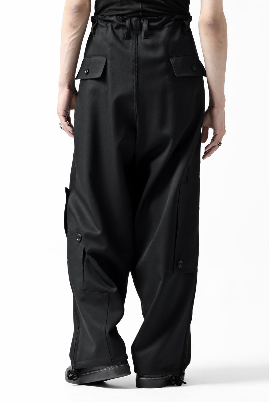 画像をギャラリービューアに読み込む, Y's BANG ON! No.189 GABARDINE PATCH WORK PANTS (BLACK)