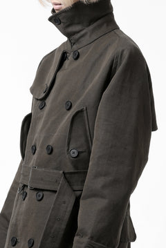画像をギャラリービューアに読み込む, KLASICA GRANADO MOTORCYCLE TRENCH COAT / TRI UNION HIGH DENSITY GABADINE (MILITARY)