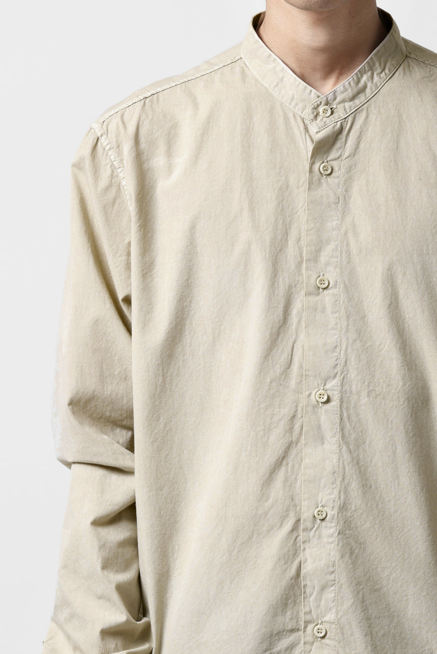 画像をギャラリービューアに読み込む, daub DYEING MINIMAL LS SHIRT / C.POPLIN (SAND)