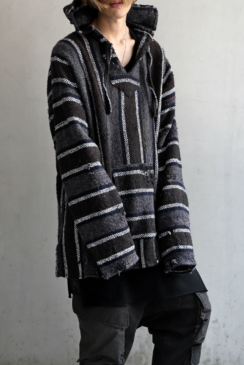 画像をギャラリービューアに読み込む, RESURRECTION HANDMADE distressed rag hoodie (MULTI STRIPE)